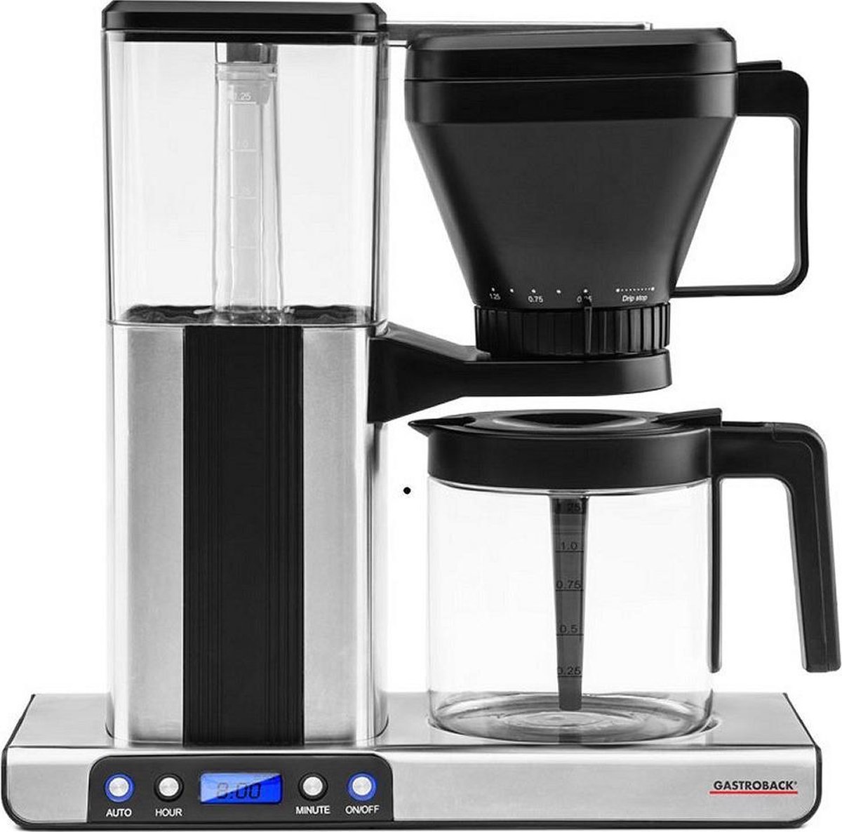 gastroback filterkoffiemachine aluminium
