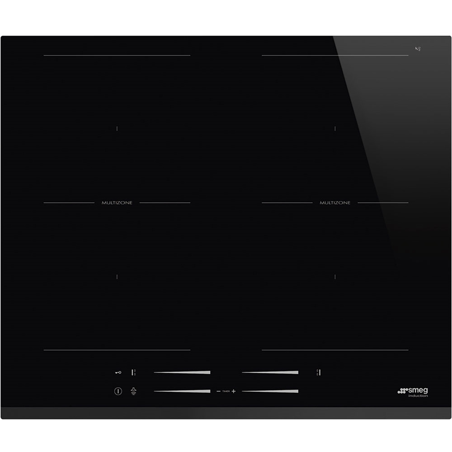 smeg universeel inductiekookplaat si2m7643b 60cm zwart